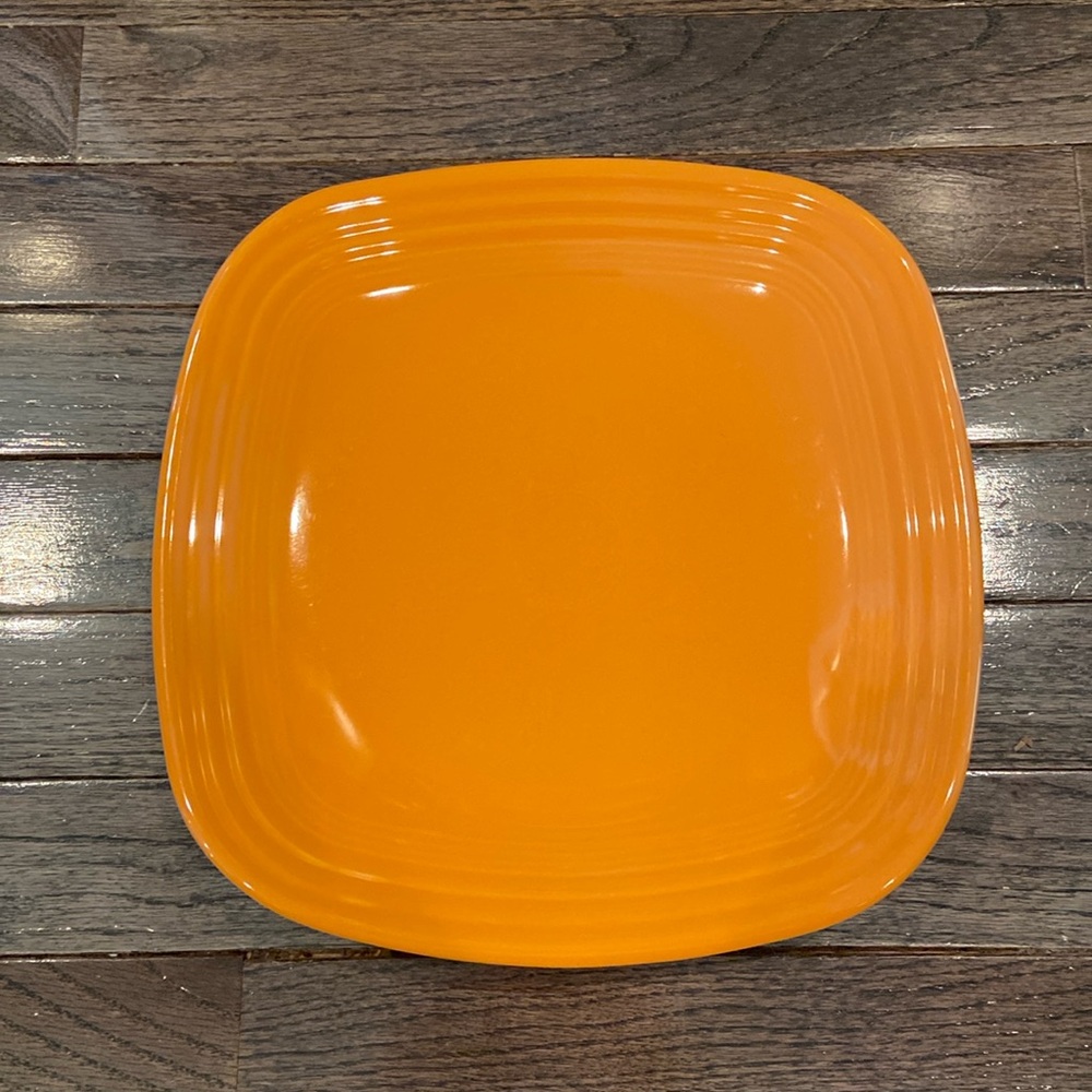 Fiesta by Homer Laughlin tangerine dinner plate